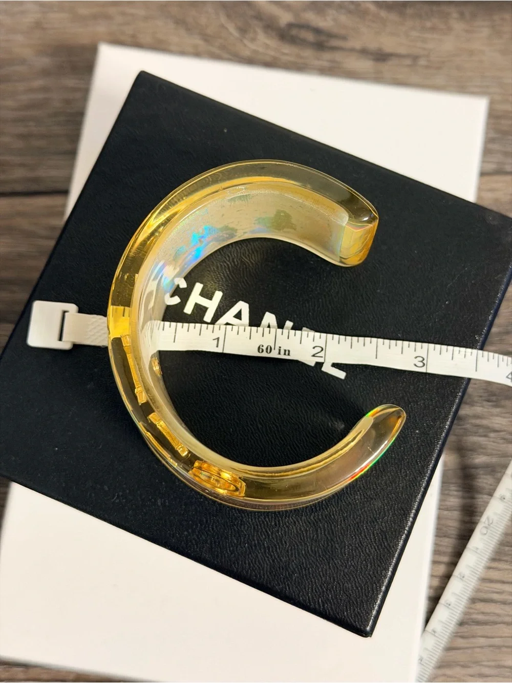 Chanel Statement Iridescent Cuff Bracelet